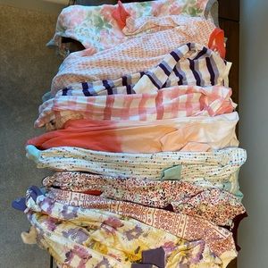 Burt’s bees baby footie pajamas - lot of 9